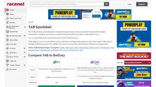 
                            3. TAB Sportsbet | Form Guide & Race Results | Betting Odds ...