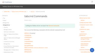 
                            1. tabcmd Commands - Tableau