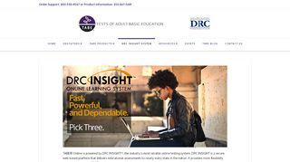 
                            4. TABE® Online is powered by DRC INSIGHT | Tabetest | Tabetest