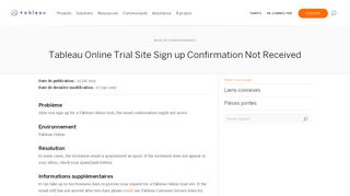 
                            9. Tableau Online Trial Site Sign up Confirmation Not ...