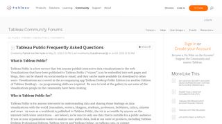 
                            7. Tableau Public Frequently Asked Questions |Tableau Community ...