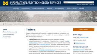 
                            9. Tableau / U-M Information and Technology Services