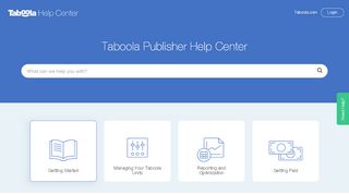 
                            8. Taboola Publisher Help Center - pubhelp.taboola.com