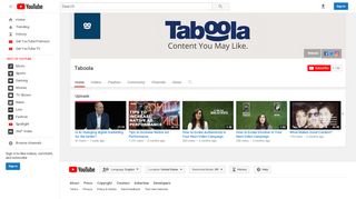 
                            2. Taboola - YouTube
