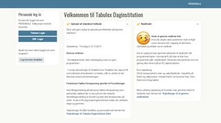 
                            3. Tabulex Daginstitution - personale.borneweb.dk