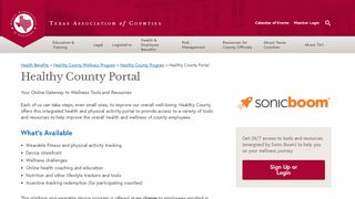 
                            6. TAC - ​Healthy County Portal