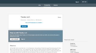 
                            8. Tacala, LLC | LinkedIn