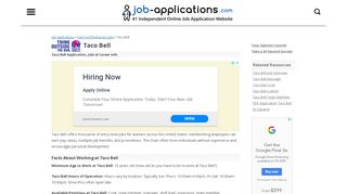 
                            7. Taco Bell Application, Jobs & Careers Online