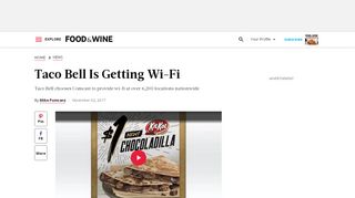 
                            6. Taco Bell Is Getting Wi-Fi | Food & Wine
