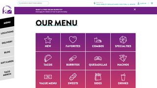 
                            6. Taco Bell Menu in Dolton, IL - 1323 Sibley Boulevard | Taco Bell