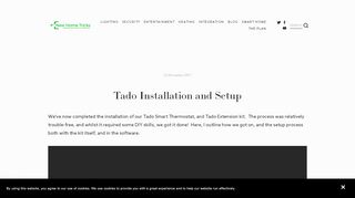
                            8. Tado Installation and Setup — New Home Tricks