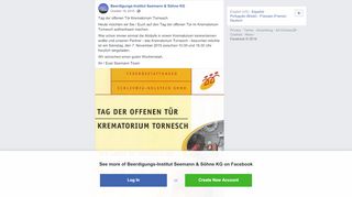 
                            2. Tag der offenen Tür Krematorium Tornesch... - …