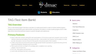 
                            4. TAG (Test Item Bank) – DMAC Solutions