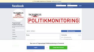 
                            8. Tagesspiegel Politikmonitoring - Home | Facebook