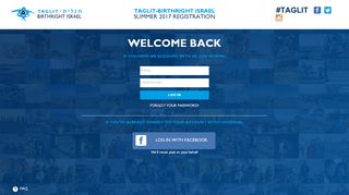 
                            3. Taglit - Birthright Israel - Log In Returning Applicants