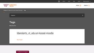 
                            4. Tags | College of Liberal Arts and Human Sciences | Virginia ...