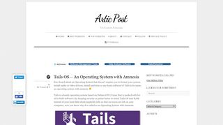 
                            5. Tails OS – An Operating System with Amnesia - Artic Post