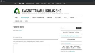 
                            9. Takaful Motor | e-Agent Takaful Ikhlas Bhd