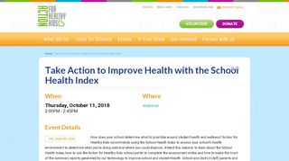 
                            7. Take Action to Improve Health with the School Health Index - Action for ...