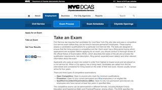 
                            9. Take an Exam - nyc.gov