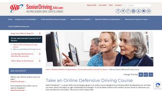 
                            1. Take an Online Defensive Driving Course – AAA Senior …