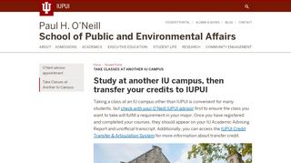 
                            6. Take Classes at Another IU Campus: Student Portal: Paul H. O'Neill ...