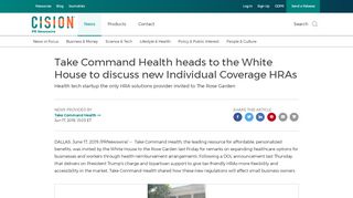 
                            6. Take Command Health heads to the White House to discuss new ...