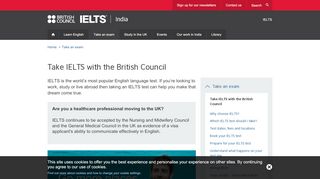 
                            10. Take IELTS with the British Council | British Council