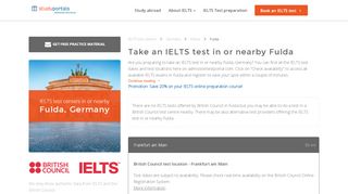 
                            6. Take the IELTS test in or nearby Fulda - IELTS test centers