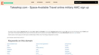 
                            9. Takeahop.com - Space-Available Travel online …