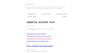 
                            4. TakeFile Account 2018 – We Premium
