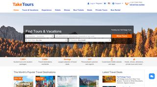 
                            4. TakeTours - Book Tours & Vacations Online: East Coast Tours, West ...
