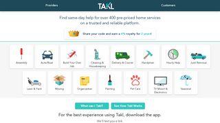 
                            1. Takl | Home Services On Demand