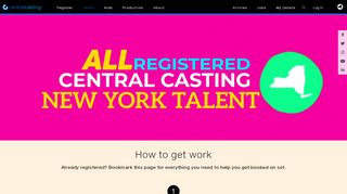 
                            4. Talent - Central Casting New York - NYC