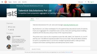 
                            4. Talentick EduSolutions Pvt Ltd | F6S