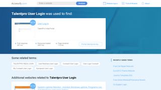 
                            8. Talentpro User Login at top.accessify.com