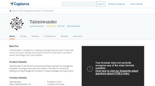 
                            8. Talentwunder Reviews and Pricing - 2019