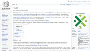 
                            7. Taleo - Wikipedia