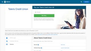 
                            2. Taleris Credit Union | Pay Your Bill Online | doxo.com