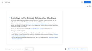 
                            9. Talk Help - Google Support