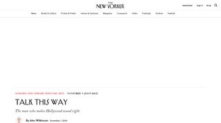 
                            4. Talk This Way | The New Yorker