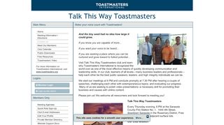 
                            2. Talk This Way Toastmasters