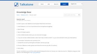 
                            2. Talkatone | How do I start?
