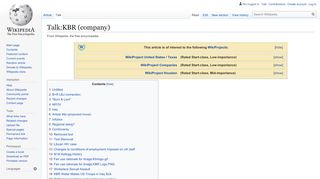 
                            7. Talk:KBR (company) - Wikipedia