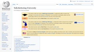 
                            9. Talk:Kettering University - Wikipedia