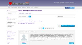 
                            6. TALKMATCH WINKS??? - Dating Sites Reviews