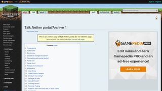 
                            6. Talk:Nether portal/Archive 1 – Official Minecraft Wiki