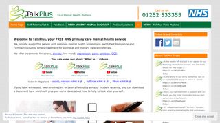 
                            1. TalkPlus - Free NHS CBT, counselling, therapy for ...