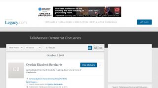 
                            5. Tallahassee Democrat Recent Obituaries: All of Tallahassee ...