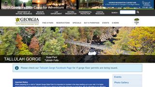 
                            3. Tallulah Gorge State Park - Georgia Department of Natural Resources